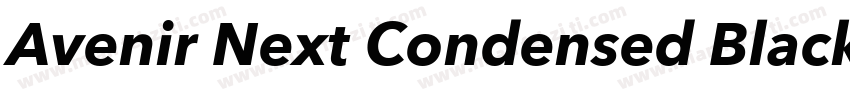 Avenir Next Condensed BlackItalic字体转换